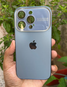 Sierra Blue Auto Focus Luxury Design Case For Apple Iphone 15 Pro