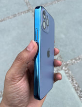 Load image into Gallery viewer, Sierra Blue Electroplated Chrome Glass Lense Case For Apple Iphone 11 Pro Max
