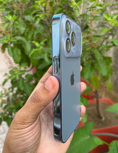Sierra Blue Auto Focus Luxury Design Case For Apple Iphone 15 Pro