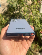 Load image into Gallery viewer, Sierra Blue Electroplated Chrome Glass Lense Case For Samsung Galaxy S23 Ultra
