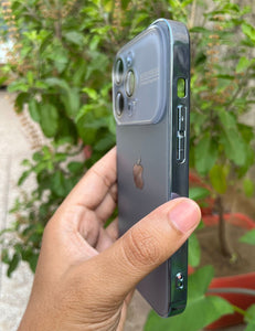 Sierra Blue Auto Focus Luxury Design Case For Apple Iphone 15 Pro