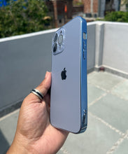 Load image into Gallery viewer, Sierra Blue Electroplated Chrome Glass Lense Case For Apple Iphone 13 Pro Max
