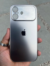 Load image into Gallery viewer, Silver Electroplated Chrome Glass Lense Case For Apple Iphone 17
