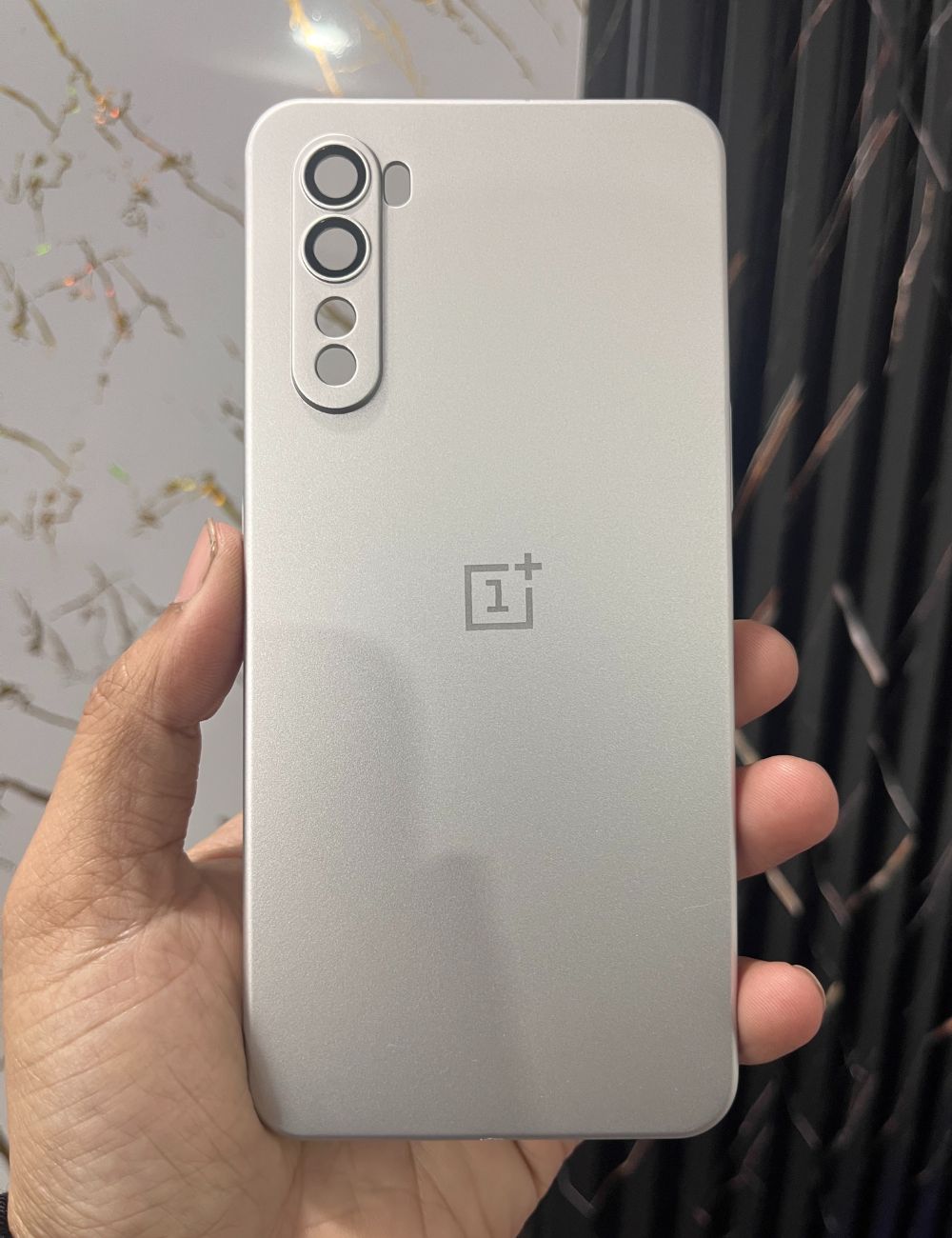 Silver Hard Pc premium case for OnePlus Nord