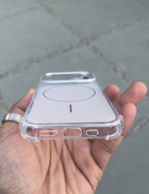 Load image into Gallery viewer, Silver Edge To Edge Drop Protection Clear Case For Apple Iphone 16
