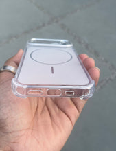 Load image into Gallery viewer, Silver Edge To Edge Drop Protection Clear Case For Apple Iphone 15
