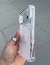 Load image into Gallery viewer, Silver Edge To Edge Drop Protection Clear Case For Apple Iphone 16
