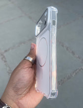 Load image into Gallery viewer, Silver Edge To Edge Drop Protection Clear Case For Apple Iphone 15
