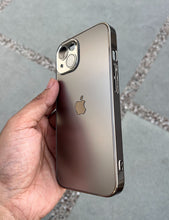 Load image into Gallery viewer, Silver Electroplated Chrome Glass Lense Case For Apple Iphone 14
