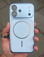 Load image into Gallery viewer, Sky Blue Hard Convert Magsafe Case For Apple Iphone 17
