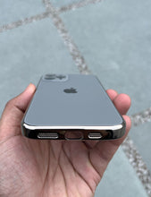 Load image into Gallery viewer, Titanium Grey Electroplated Chrome Glass Lense Case For Apple Iphone 12 Pro
