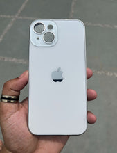 Load image into Gallery viewer, White Electroplated Chrome Glass Lense Case For Apple Iphone 14 Plus
