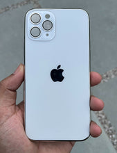 Load image into Gallery viewer, White Electroplated Chrome Glass Lense Case For Apple Iphone 12 Pro
