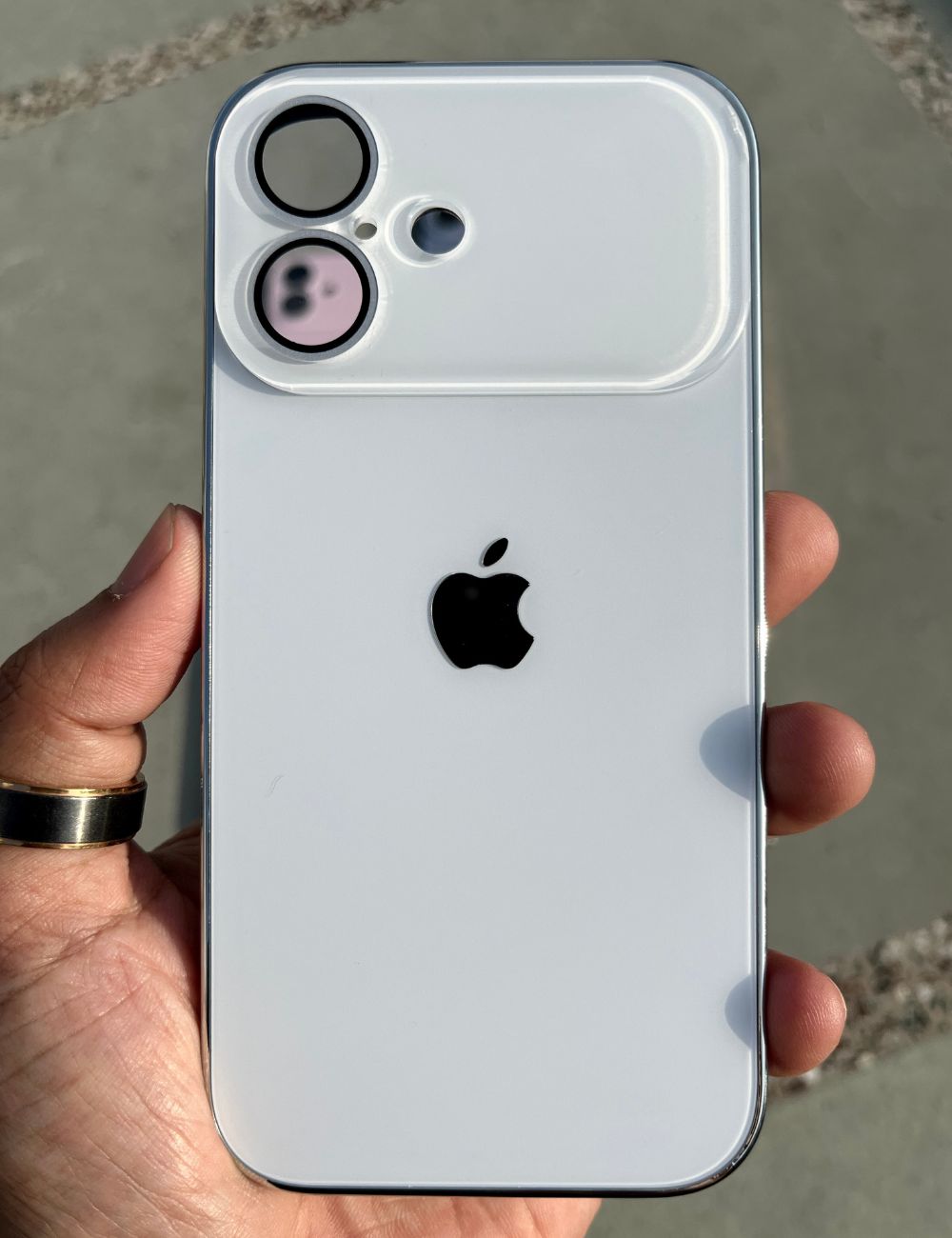 White 17 Series Look Inspired Case For Apple Iphone 16