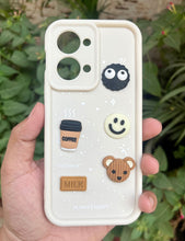 Load image into Gallery viewer, White Coffee Silicone Designer Case For Oneplus Nord 2T
