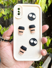 Load image into Gallery viewer, White Coffee Silicone Designer Case For Apple Iphone X/XS
