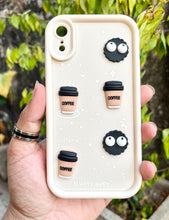 Load image into Gallery viewer, White Coffee Silicone Designer Case For Apple Iphone XR
