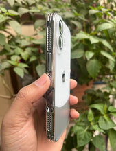 Load image into Gallery viewer, White Leather 2in1 Glass Lense Case For Apple Iphone 16 Plus
