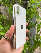Load image into Gallery viewer, White Electroplated Chrome Glass Lense Case For Apple Iphone 12

