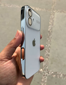 White Auto Focus Luxury Design Case For Apple Iphone 16 Plus