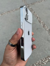 Load image into Gallery viewer, White Electroplated Chrome Glass Lense Case For Apple Iphone 17

