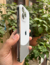Load image into Gallery viewer, White Leather 2in1 Glass Lense Case For Apple Iphone 13 Pro Max
