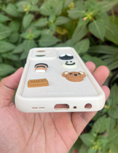 White Coffee Silicone Designer Case For Oneplus Nord Ce 3 Lite