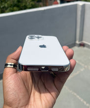 Load image into Gallery viewer, White Electroplated Chrome Glass Lense Case For Apple Iphone 14 Pro Max
