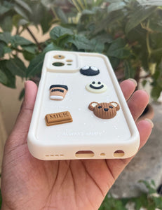 White Coffee Silicone Designer Case For Oneplus Nord Ce 2 Lite