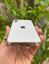 Load image into Gallery viewer, White Electroplated Chrome Glass Lense Case For Apple Iphone 12
