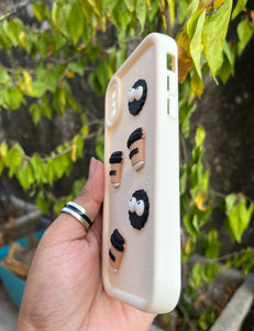 White Coffee Silicone Designer Case For Apple Iphone X/XS