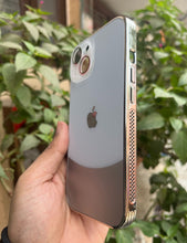 Load image into Gallery viewer, White Leather 2in1 Glass Lense Case For Apple Iphone 15 Plus
