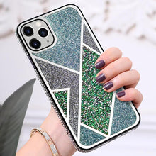 Load image into Gallery viewer, Green Zig Zag Diamond Luxury case for Apple Iphone XR
