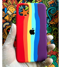 Load image into Gallery viewer, Rainbow Luxury silicone case for Apple Iphone 11 PRO MAX

