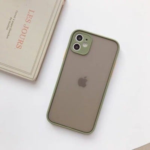 Army Green Camera Protector Smoke case for Apple Iphone 11