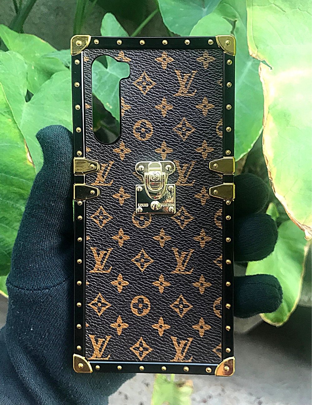 Square LV Leather Premium case for Apple Oneplus Nord