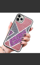 Load image into Gallery viewer, Pink Zig Zag Diamond Luxury case for Apple Iphone X/XS
