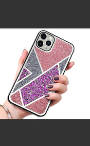 Pink Zig Zag Diamond Luxury case for Apple Iphone X/XS