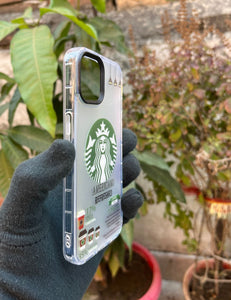 Americano Refreshed Starbucks Reflective premium case for Apple Iphone 13
