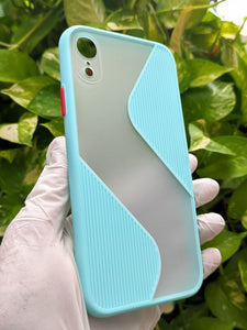 Sea Blue Flash Grip Silicone case For Apple iphone XR