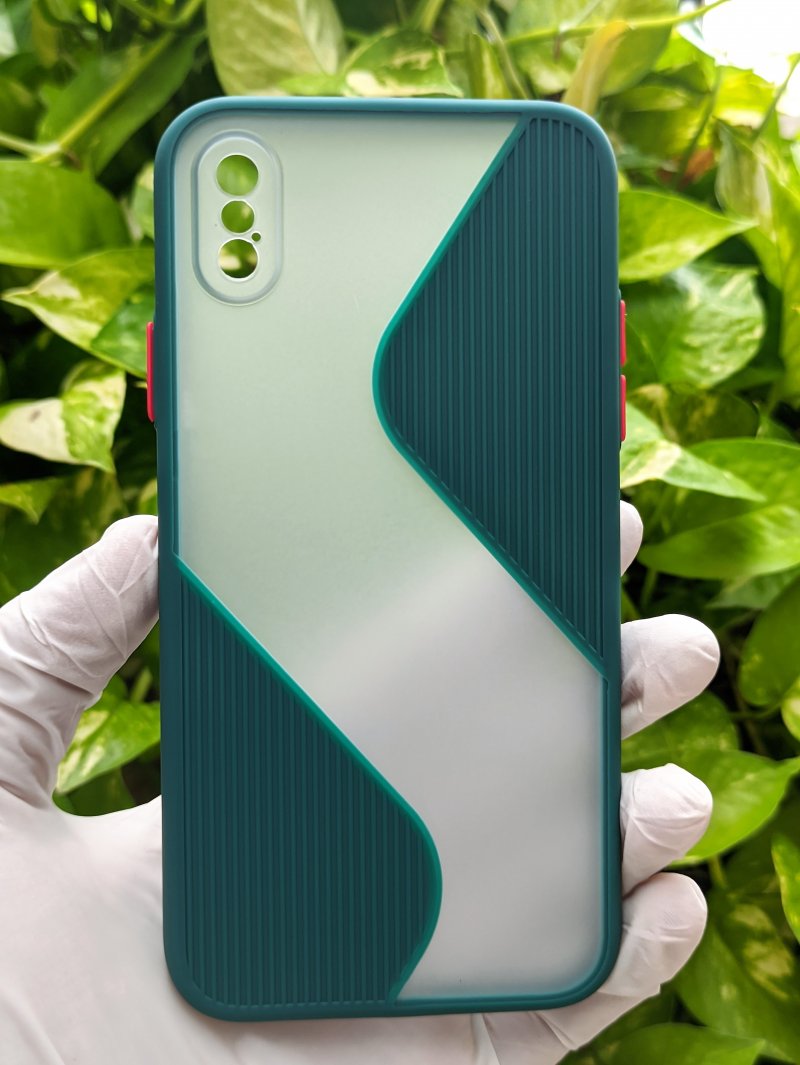 Green Flash Grip Silicone case For Apple iphone X/XS