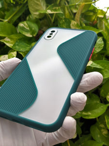 Green Flash Grip Silicone case For Apple iphone X/XS