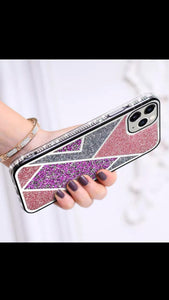 Yellow Zig Zag Diamond Luxury case for Apple Iphone 11