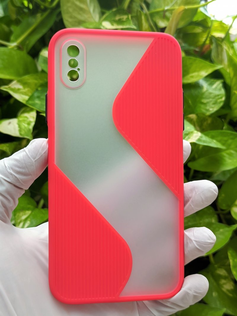 Red Flash Grip Silicone case For Apple iphone X/XS