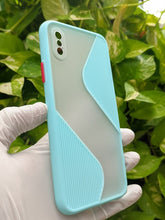 Load image into Gallery viewer, Sea Blue Flash Grip Silicone case For Apple iphone X/XS
