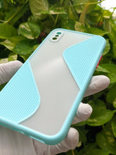Load image into Gallery viewer, Sea Blue Flash Grip Silicone case For Apple iphone X/XS

