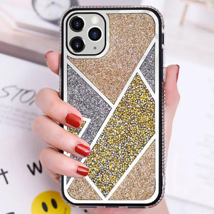 Yellow Zig Zag Diamond Luxury case for Apple Iphone 11