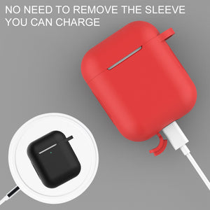 White Silicone Case for AirPods 1/2