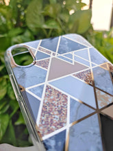 Load image into Gallery viewer, Golden Geometric Design Silicon Case for Apple Iphone XR
