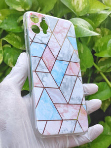 Rainbow Geometric Design Silicon Case for Apple Iphone 11 Pro Max